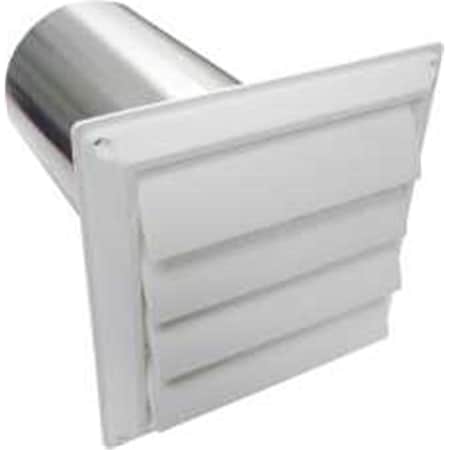Lambro Industries Louvered Hood With Tailpipe, 6 In. 272283